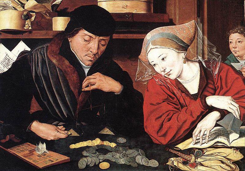 The Banker and His Wife, Marinus van Reymerswaele